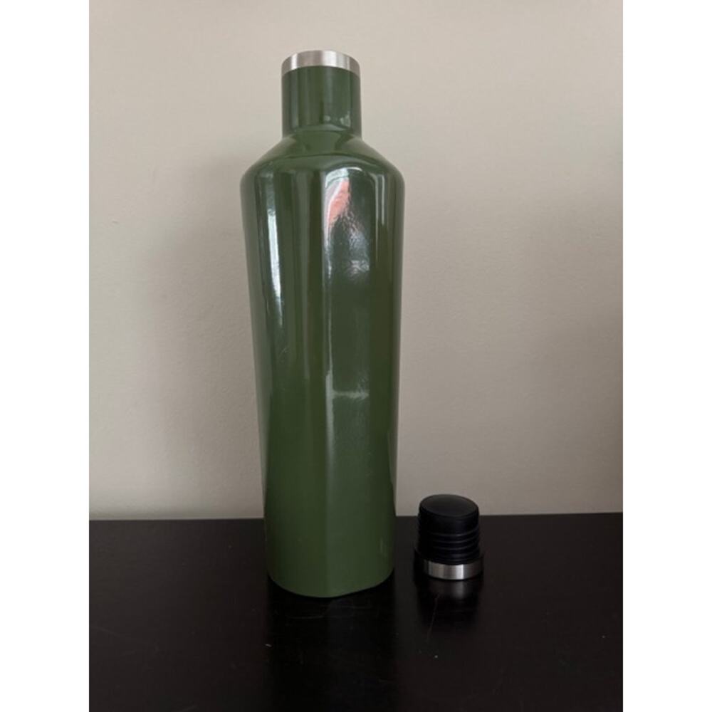 Corkcicle Canteen 25 oz Army Green Triple Wall Insulated Wine Water Bottle - Picture 3 of 7